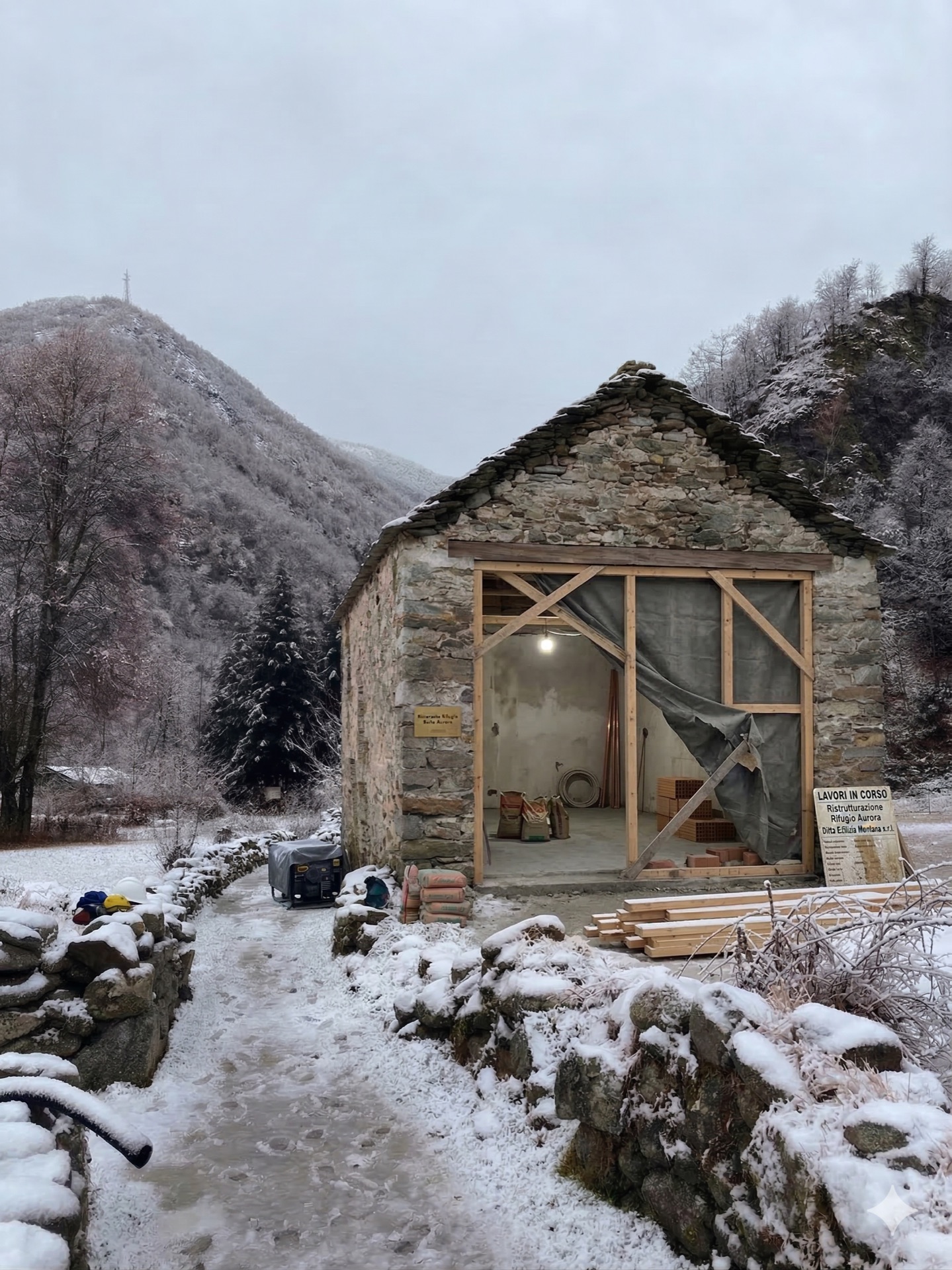 Rudere prima della ristrutturazione